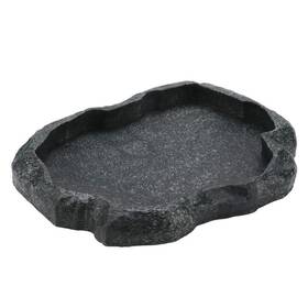 Heepdd 707300351169 Reptile Bowl Resin Rock Food And Water Feeder Pet Aquarium Orn