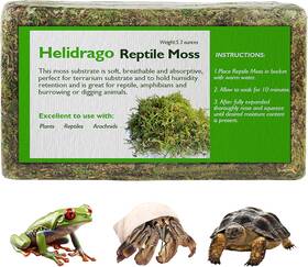 Helidrago 313112734764 Sphagnum Moss For Reptile Tank Accessories Terrarium Substrate Bedding