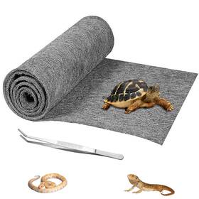 Hercocci 779683812452 39 X 20 Reptile Carpet Grey - Terrarium Mat Liner Bedding Cage S