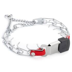 Herm Sprenger 022853281135 Chrome Plated Steel Dog Collar With Quick Release Cliclock Buck
