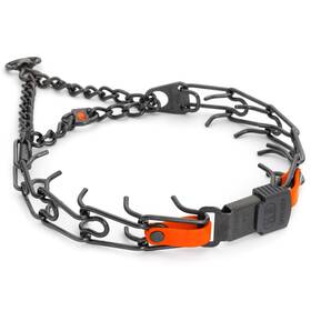 Herm Sprenger 022853281432 Black Stainless Steel Dog Collar With Quick Release Cliclock Buckle And Bioth