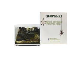 Ykl08 Herp Cult Acrylic Herpcult Terrarium 4x3x2.5 Clear Stackable For Reptiles And Inverts