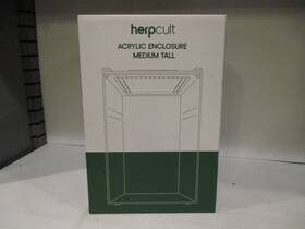 Ykl30b Herp Cult Herpcult Acrylic Reptile Enclosure Medium Tall Clear Top 8 Inch X 12