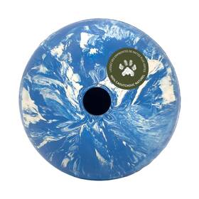 Hevea 710087446619 Planet Ball 2-in-1 Dog Activition And Fetch Toy Blue - Natural Rubber Throw