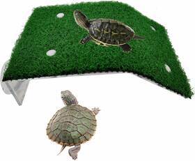 Hfblins 445010736786 Turtle Resting Basking Platform Simulation Grass Ramp Tortoise Lawn Clim