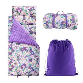 Nm020 Hi Sprout Toddlers Nap Mat With Removable Pillow And Soft Blanket Lightweight Daycare