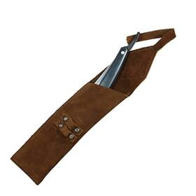 Hide & Drink 634154477885 And Rustic Leather Straight Razor Case Handmade Swayze Suede