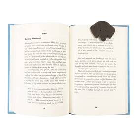 Hide & Drink 810015490242 And Dog Bookmark Handmade From Full Grain Leather Bourbon Brown