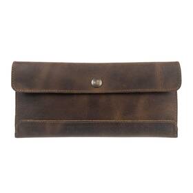 Hide & Drink 810015492468 And Travel Wallet Handmade From Full Grain Leather Bourbon Brown