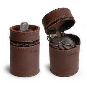 Hide & Drink 840186425705 And Thick Leather Piggy Bank Bucket Fits In Car Cup Holders Coin