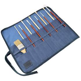 Apbrbm001 Hide & Drink And Waxed Canvas Artist Paint Brush Roll Up Bag Organizer Pouch Han