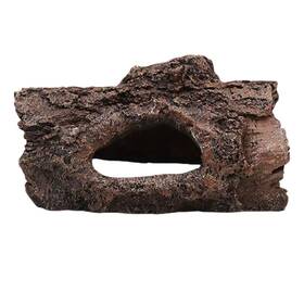 Hkztuy 694578007563 5.31 Inch Resin Aquarium Decor Tree Trunk Pet Hideout With Climbing Platform For