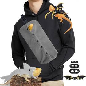Carry-01 Hnch Bearded Dragon Carrier Set Reptile Kit Includes Leash