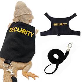 Cltq01 Hokable Bearded Dragon Leash And Harness Set Adjustable Lizard Security Character