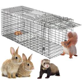 Hg11271071 Homgarden Live Animal Cage Trap 32ftft Steel Humane Release Rodent For Rab