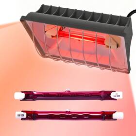 Homnebila 1pcs-250w/175w 250w Chicken Coop Heat Lamp With Guard Adjustable Temperature Brooder Heater