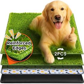 X22.5 Hompet 060836293507 Dog Grass Pad With Tray Large 35 Inch 2 Reusable Artificial Turf F