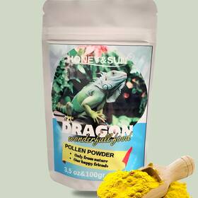 Dragon-221 Honey&sun 100% Pure Bee Pollen Powder 3 5 Oz For Bearded Dragons Yellow