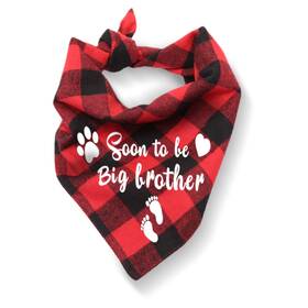 Houndnine 793897103533 Adjustable Collar Bandana Soon To Be Big Brother Dog Gifts Neckwear Triangl