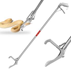 Howhite 975342523424 60 Inch Snake Tongs Collapsible Grabber Stainless Steel Professional Outdoor