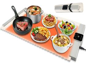 S-501 Hufaqovi Food Warming Mat Rollable Portable Silicone Heating With 7 Temperature L