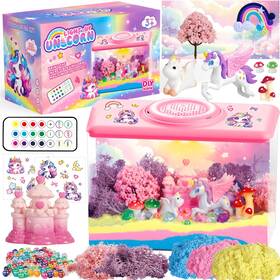 Xs-004 Hyasia Unicorn Light-up Terrarium Kit For Kids - Night Light With Remote And Music Ar