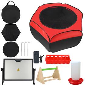 Hydralis 741291486639 Chicken Brooder Box For Chick Starter Kit 12.8 17.8 Inch Large Hea