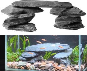 Hc017 Hygger Co2 Natural Slate Stone Rocks For Aquascaping Reptile Basking Platforms And Fish Tank
