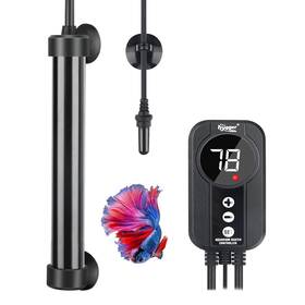 Hus-hg085 Hygger Marine Aquarium Heater 100w Titanium With Digital Led Controlle