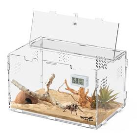 Hz001-s Hygger Zoo Reptile Terrarium Acrylic Transparent Tarantula Enclosure Tank 11.8x7.8x7 Inch