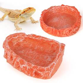 Hz007 Hygger Zoo Reptile Water Dish Food Bowl For Bearded Dragon Tank Accessories Hyggerzoo