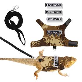 Lf-029-hl Hypeety Bearded Dragon Harness And Leash Set Adjustable Escape Proof Lizard 4 P
