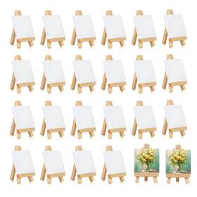 Eas24s Idoobi Mini Canvases Panels For Painting 24 Pack 4x4in Small Canvas Boards And 6 Inch M