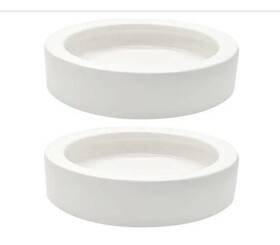 Ihomeset 746608609558 2 Pcs Reptile Food Bowl Ceramic Water Feeder Bowls Anti- Escape Mini
