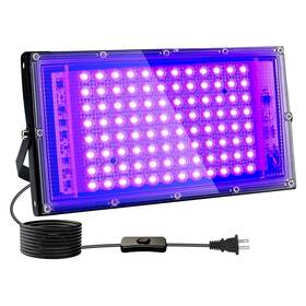 Chx-100w Indmird 100w Black Lights Blacklight Flood Light With Plug And 1