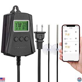 B08y5jdyfy Inkbird Wifi Reptile Heat Mat Thermostat Controller 2 Probes Outlets Max 250w