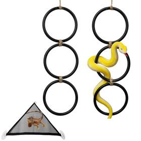 Inquadr 717661241030 2pcs Ball Python Snake Climbing Rings - Enrichment Toys For Corn Snakes Dec