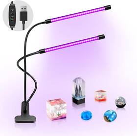 395nm-405nm Inshareplus 613965275002 Led Uv Light Dual Head With Usb Two Long