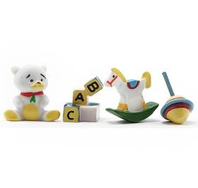Im65409 International Miniatures By Classics Dollhouse Miniature Set Of 4 Hand Painte