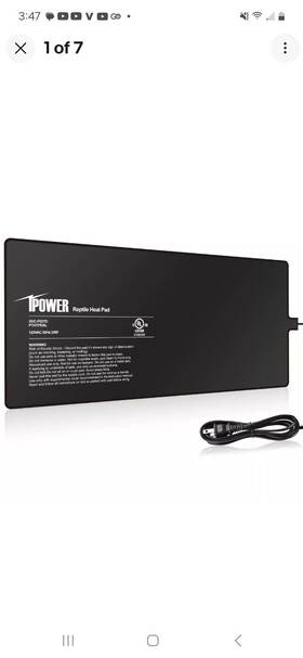 Ipower 198401014372 Reptile Heating Pad Under Tank Heater Waterproof Terrarium Heat Mat 8 18 Inch