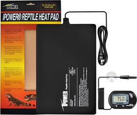 Ipower 313112347391 8 By 12-inch 16w Reptile Heat Mat Lcd Digital Aquarium Thermometer Unde
