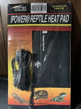 Ipower 799441268208 New 8x12 Terrarium Heater Warmer Waterproof Reptile Heat Pad 30-40 Gallon