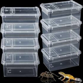 Dn-irenare-3427 Irenare 8 Pcs Reptile Breeding Box Plastic Spider Terrarium Tarantula Feeding For