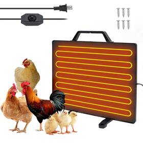 Lakuse25364us Irfora Thermostatic Chicken Coop Heater 160w Poultry Heating Panel 0-99 Adjustab