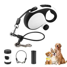 Cable26 Iridclo 094759439112 Retractable Dog Leash With Chew Proof Ft Durable Pet Walking Fo