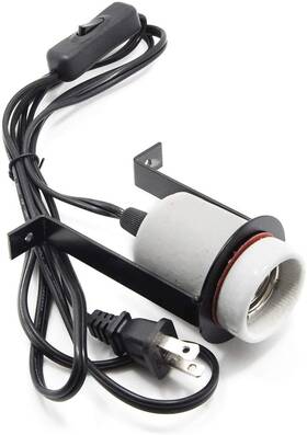 Iruizhe 760635011399 Reptile Ceramic Heat Lamp Holder Pet Heater Bracket For Bulb 300wlamp