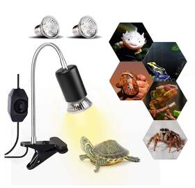 Jacksuper 705049756337 75w Reptile Heat Lamp Turtle Heating Light Uva Uvb Temperature Adjustable 36