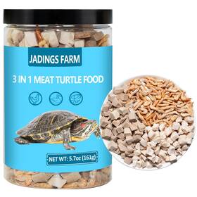 Jadingsfarm 747193696572 Turtle Food 5.7 Oz Natural Freeze-dried Meat - Chicken Duck And Shrimp H