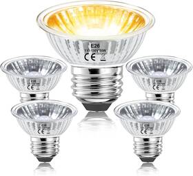 Jaenmsa 313113837822 50w Reptile Heat Lamp Bulbs For Turtle Tanks 4 Pack Tortoise Uva Uvb Halogen Li