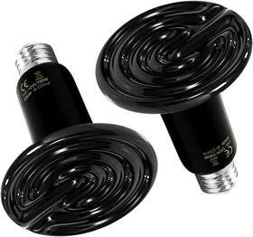 Jamgozoo 749753024023 Ceramic Heat Lamp 60w Reptile Bulb Emitter For Reptiles Amphibian Chicke